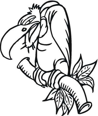 Wicked Buzzard  Coloring Page